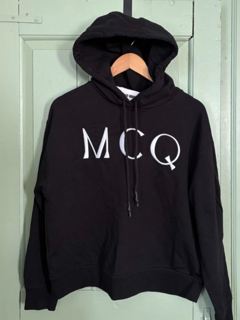 Alexander McQueen MCQ Black Logo Hoodie Sweatshirt New With Tags Mens Small